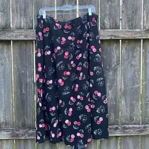 Napa Valley 90’s Cherry Print MIDI Skirt | 20